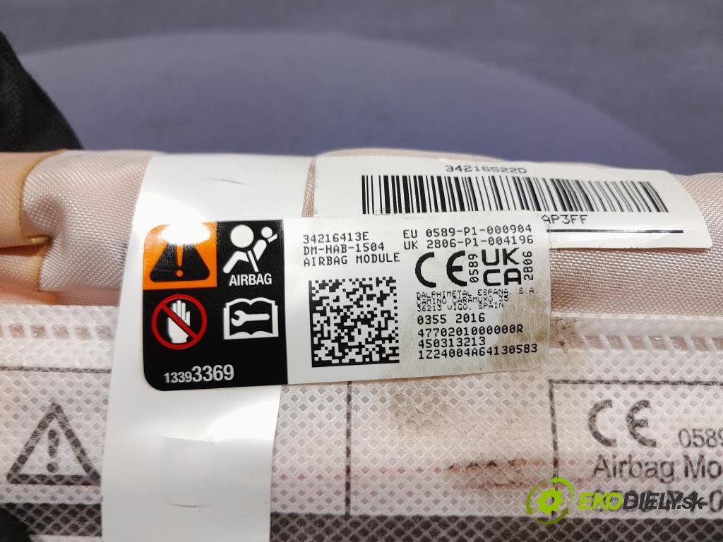 Citroen C3 aircross 2024 Airbag: Záclona: x 34216413E