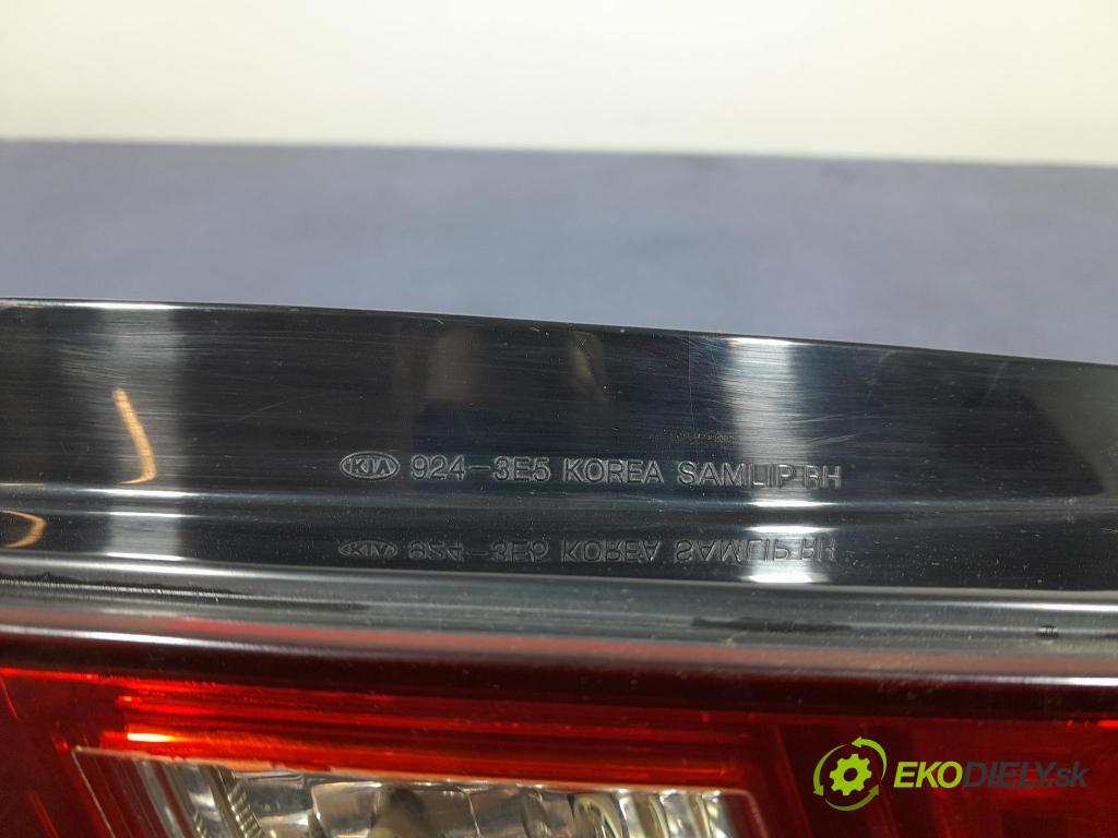 Kia Sorento 2008 světlo Zad: Práva: Mimo: 924-3E5