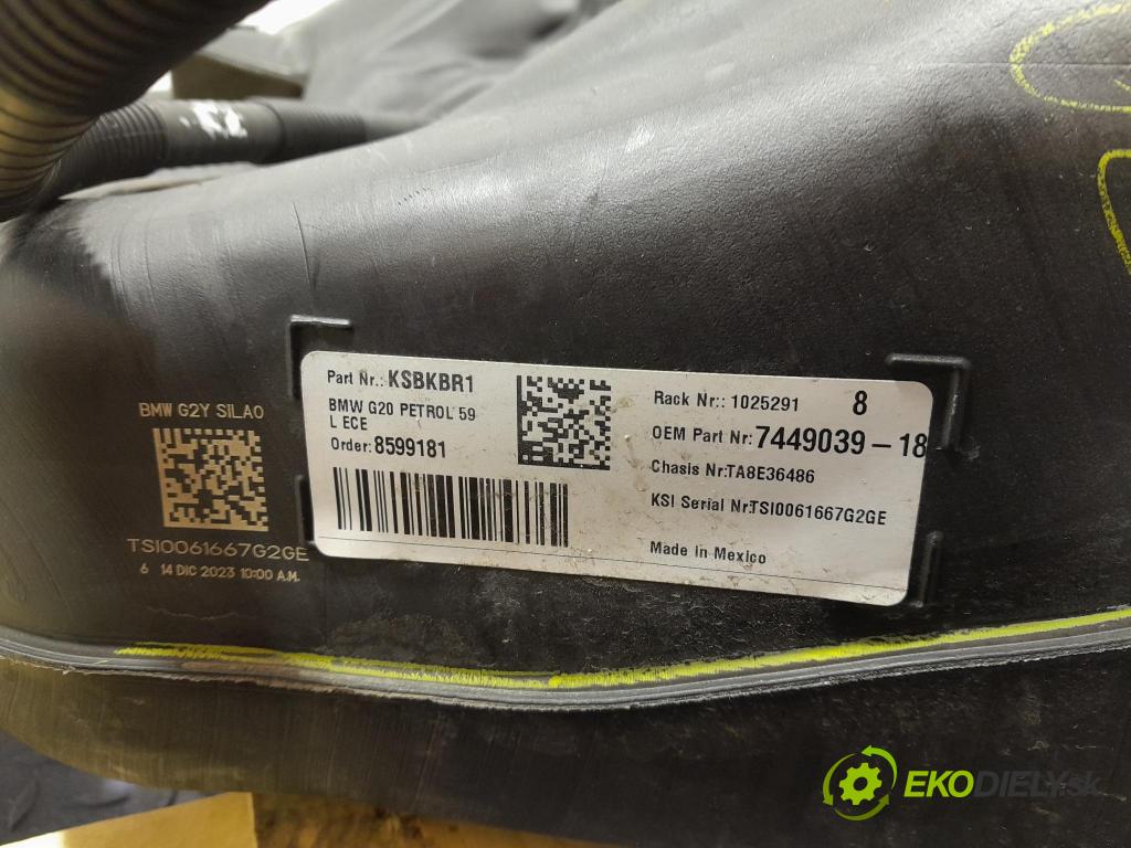 Bmw Seria 3 2024 Nádrž: Paliva: 7449039