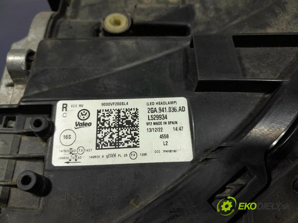 Vw T-Roc 2023 světlo v pravo: 2GA941036AD
