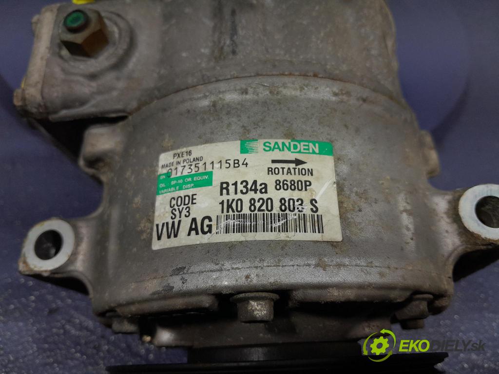 Vw Passat 2006 Kompresor: Klimatizácia: 1K0820803S