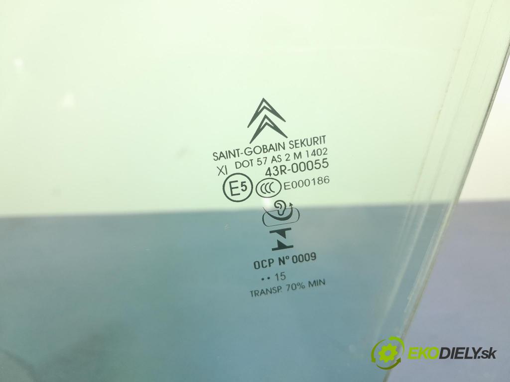 Citroen C5 2015 sklo dvere Predné ľavá