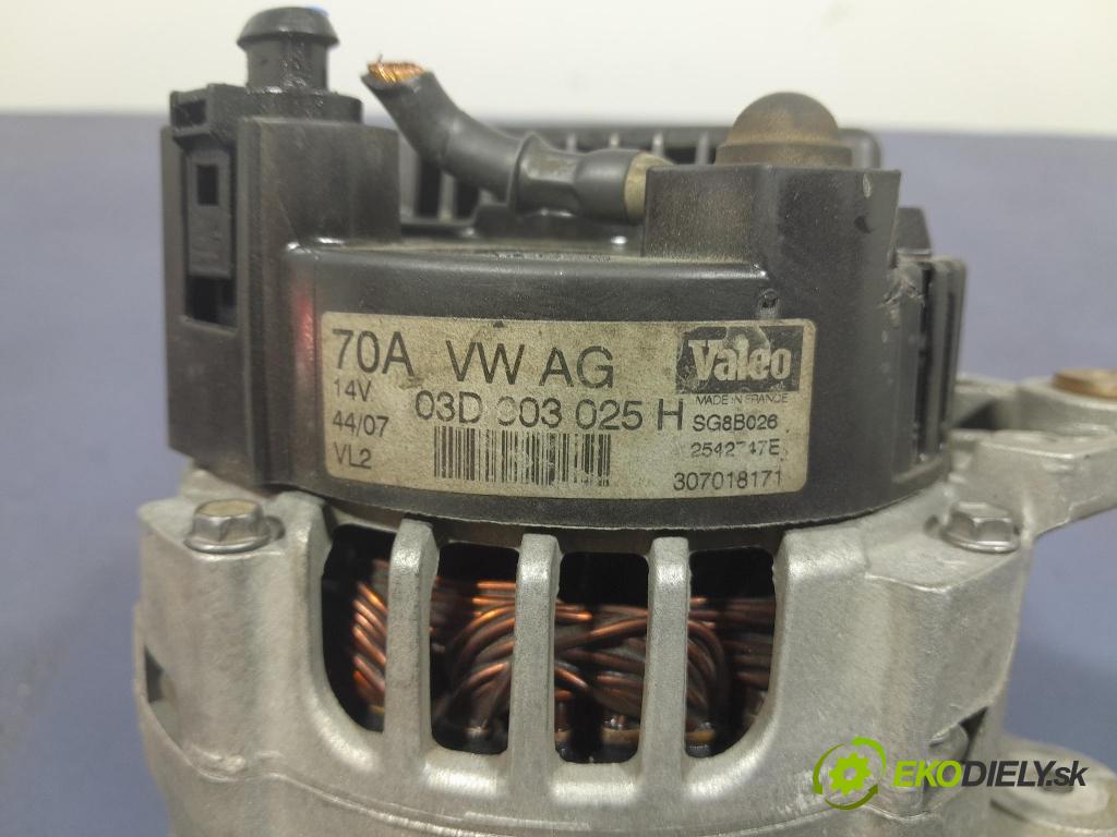 Vw Polo 2008 Alternator 03D903025H