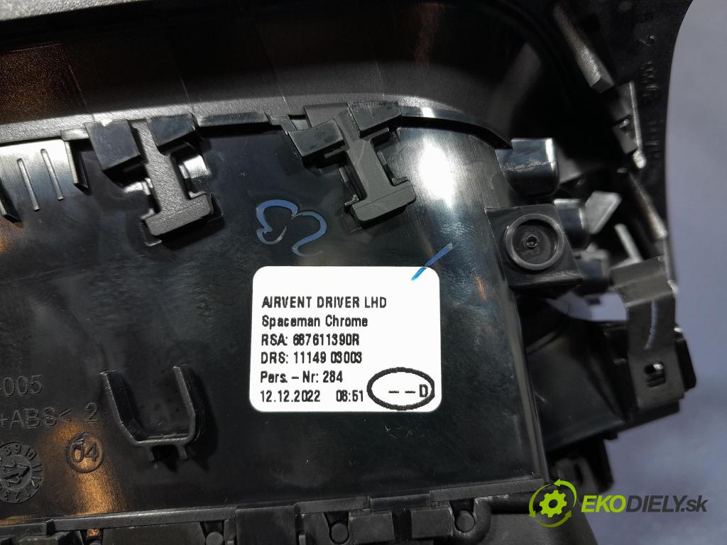 Renault Captur 2023 GRIDS: Prúd vzduchu: Vzduch: 687611390R