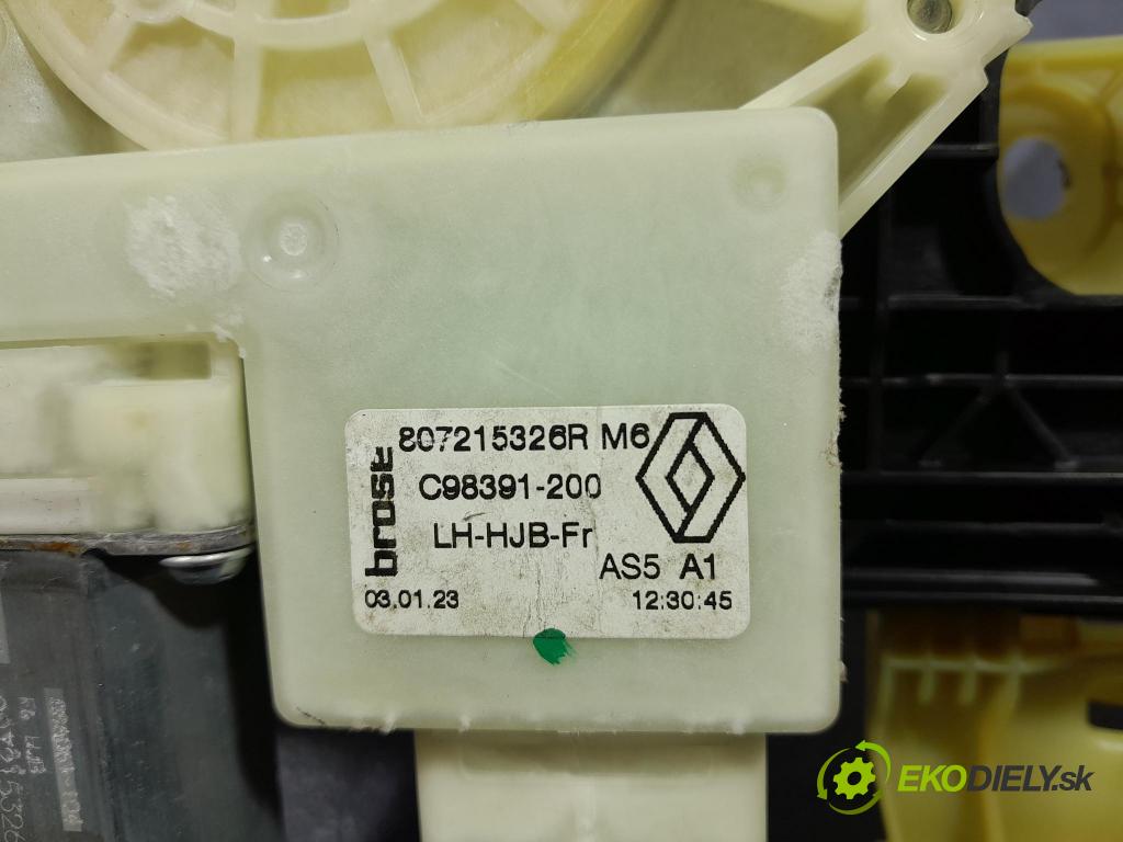 Renault Captur 2023 mechanizmus okna Okná: Predné Vľavo: 807215326R