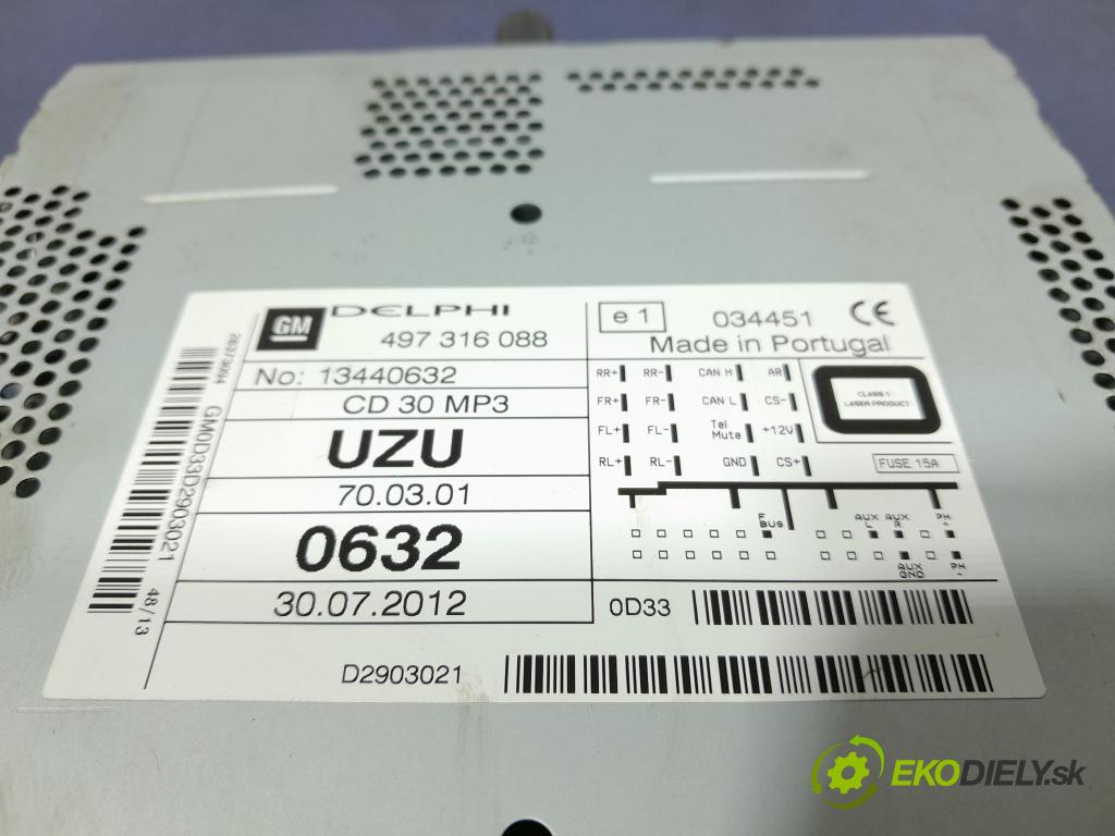 Opel Corsa 2014 Radio I Navigácia: 497316088
