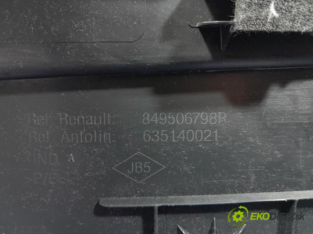 Renault Captur 2014 Čalounictví: kufra: 849506798R