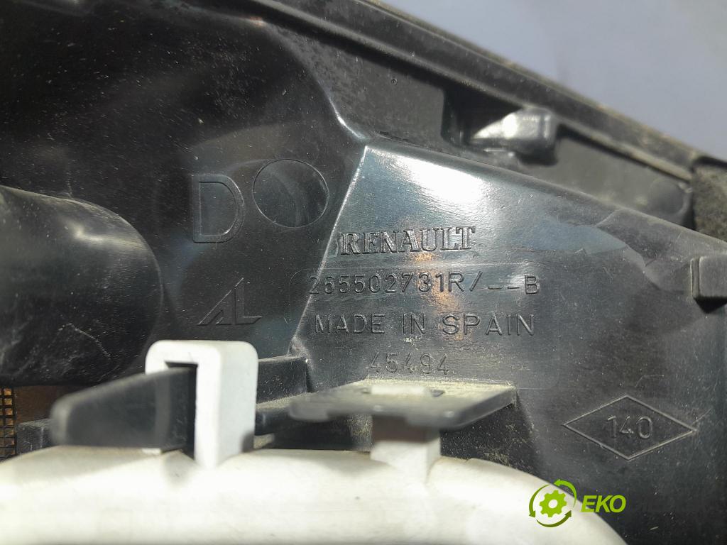 Renault Captur 2014 svetlo / reflektor zad Prava: Vonkajsia: 265502731R