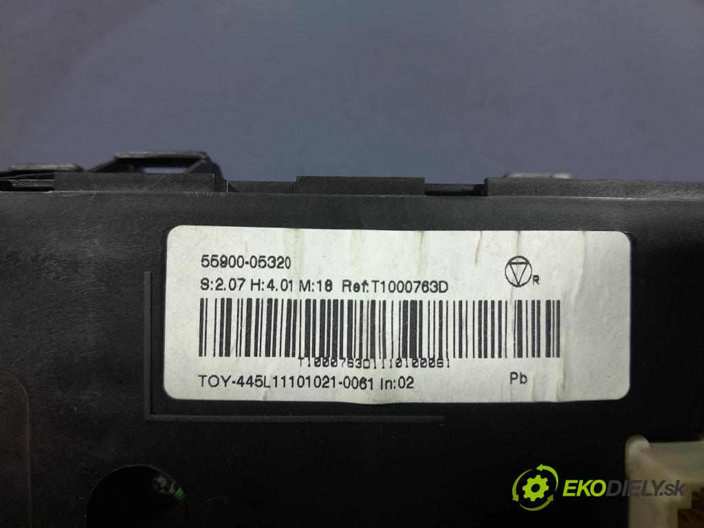 Toyota Avensis 2011 prepínač Klimatizácia: Prúd vzduchu: 55900-05320
