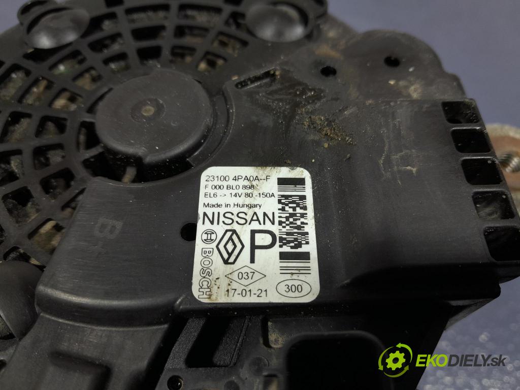 Nissan Qashqai 2017 Alternator 231004PA0A-F