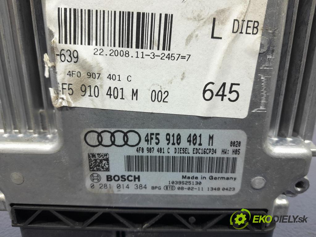 Audi A6 2008 řídící jednotka Motor: 4F5910401M
