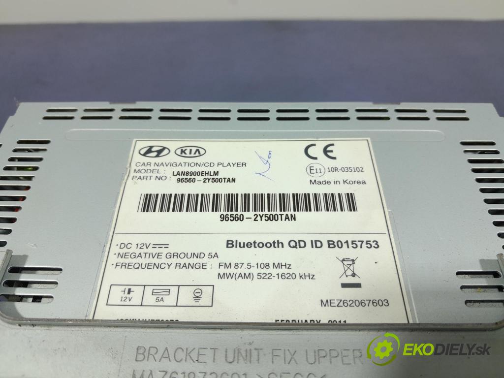 Hyundai Ix35 2011 Radio I Navigácia: 96560-2Y500TAN