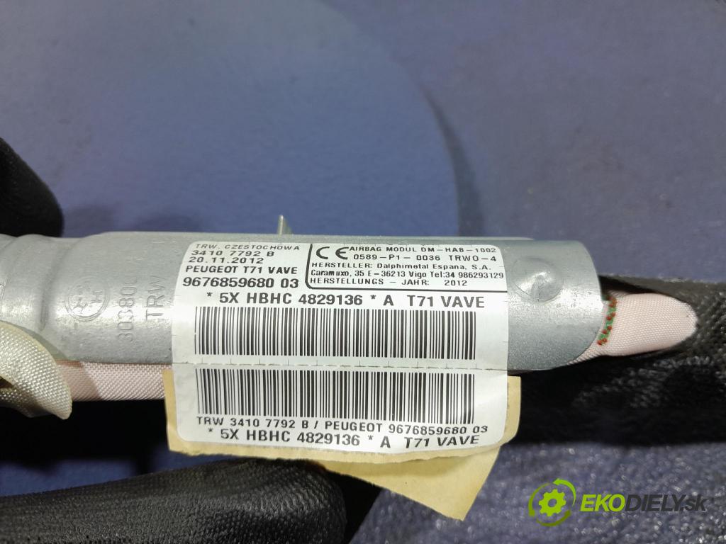 Peugeot 308 2012 Airbag: Záclona: x 9676859680