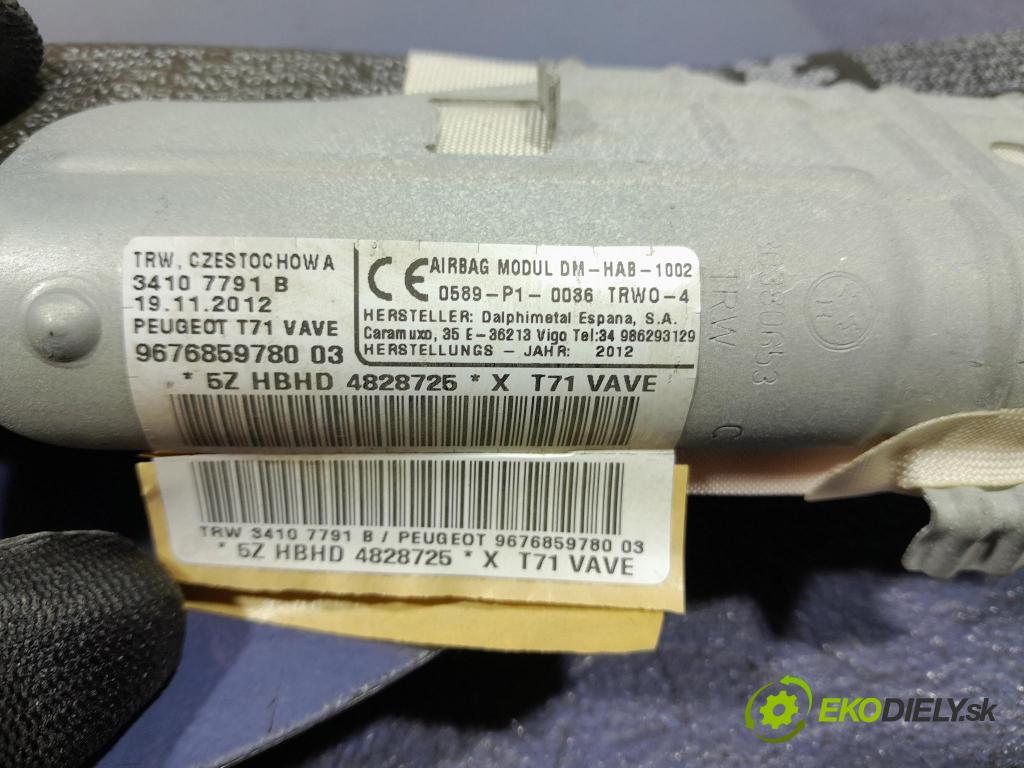 Peugeot 308 2012 Airbag: Záclona: x 9676859780