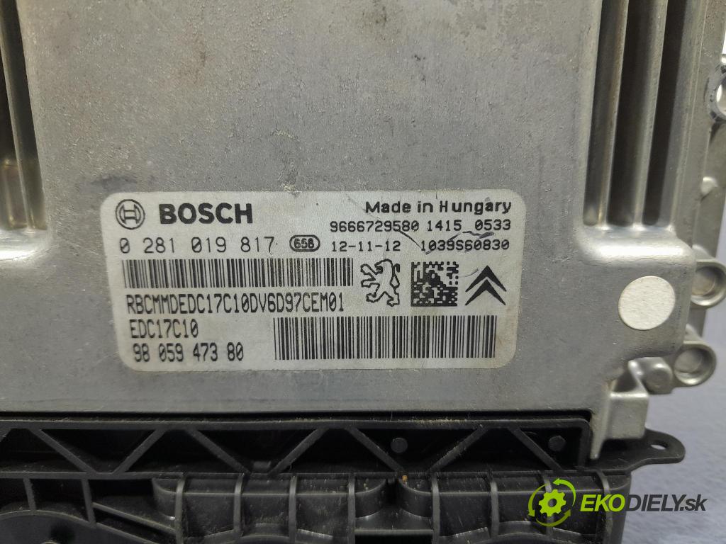 Peugeot 308 2012 riadiaca jednotka Motor: 9666729580