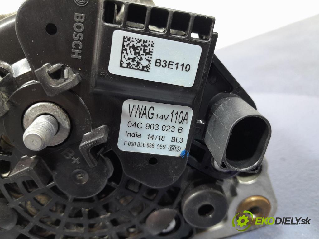 Skoda Citigo 2018 Alternator 04C903023B