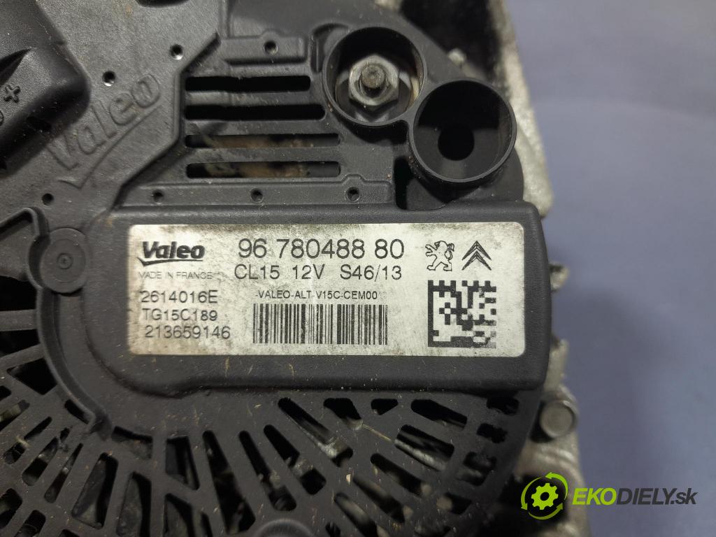 Peugeot 308 2013 Alternator 9678048880