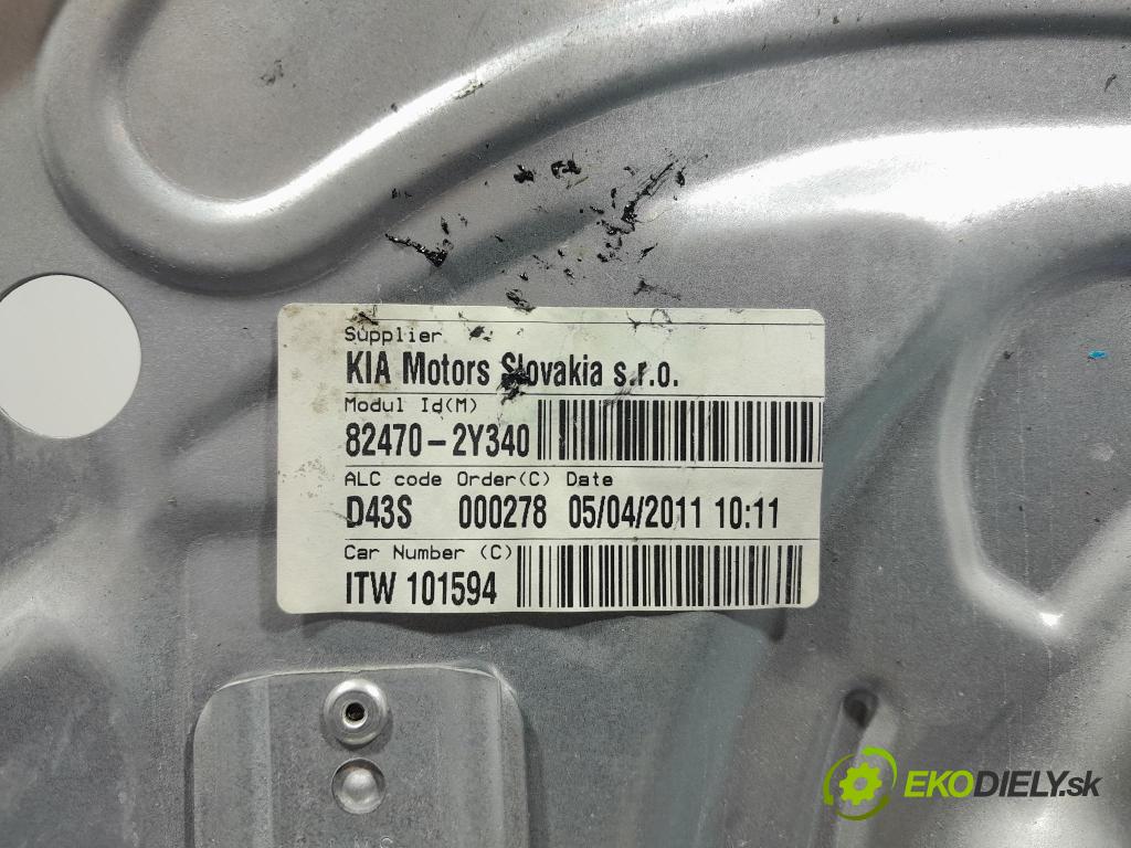 Hyundai Ix35 2011 mechanizmus okna Okná: Predné Vľavo: 82470-2Y340
