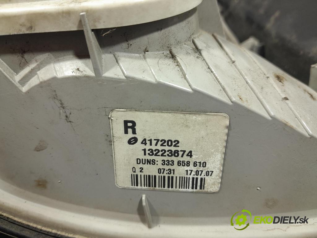 Opel Astra 2007 svetlo / reflektor zad Prava: Vonkajsia: 13223674