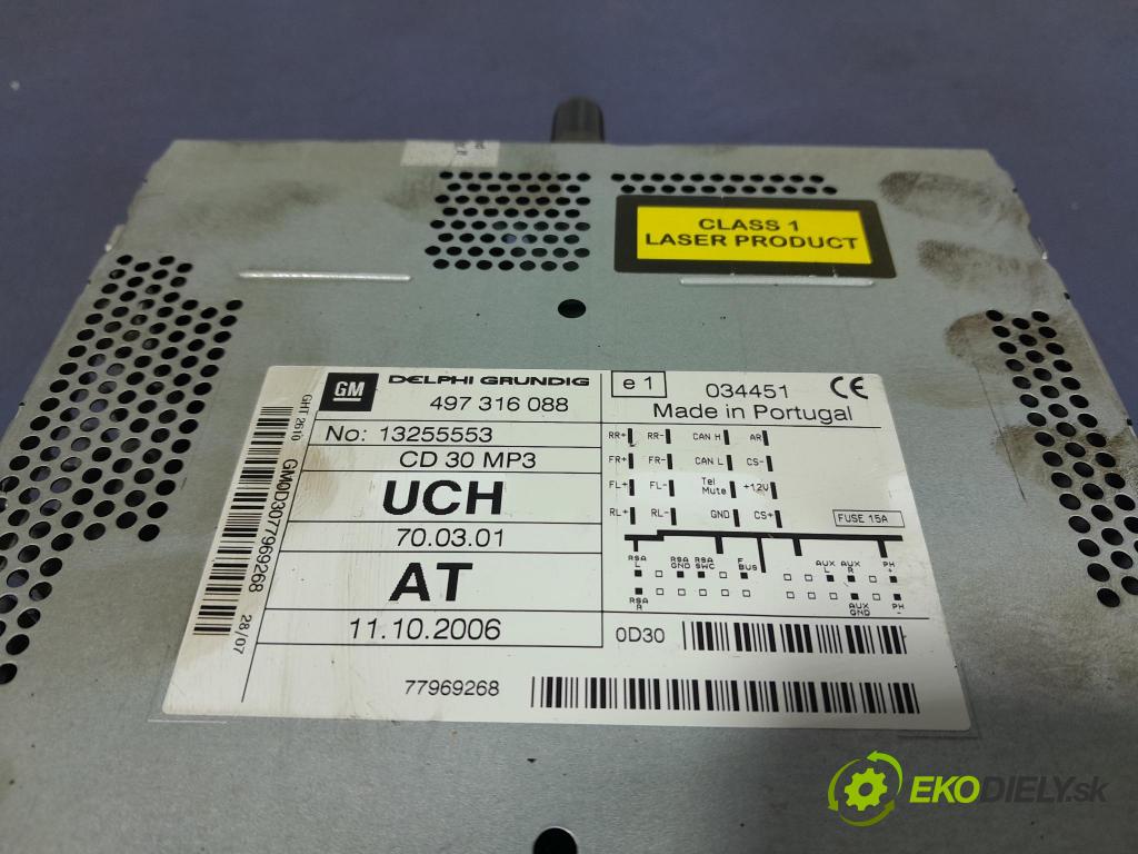 Opel Astra 2007 Radio I Navigácia: 13255553