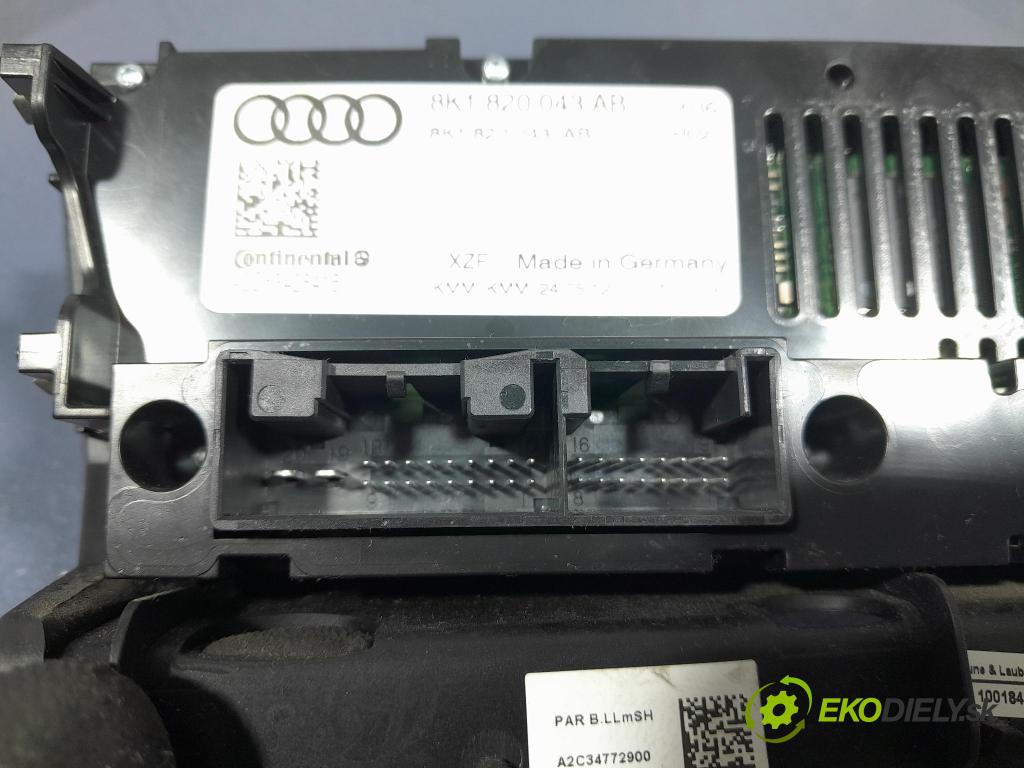 Audi A4 2012 prepínač Klimatizácia: Prúd vzduchu: 8K1820043AB