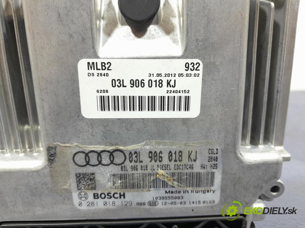 Audi A4 2012 riadiaca jednotka Motor: 03L906018KJ