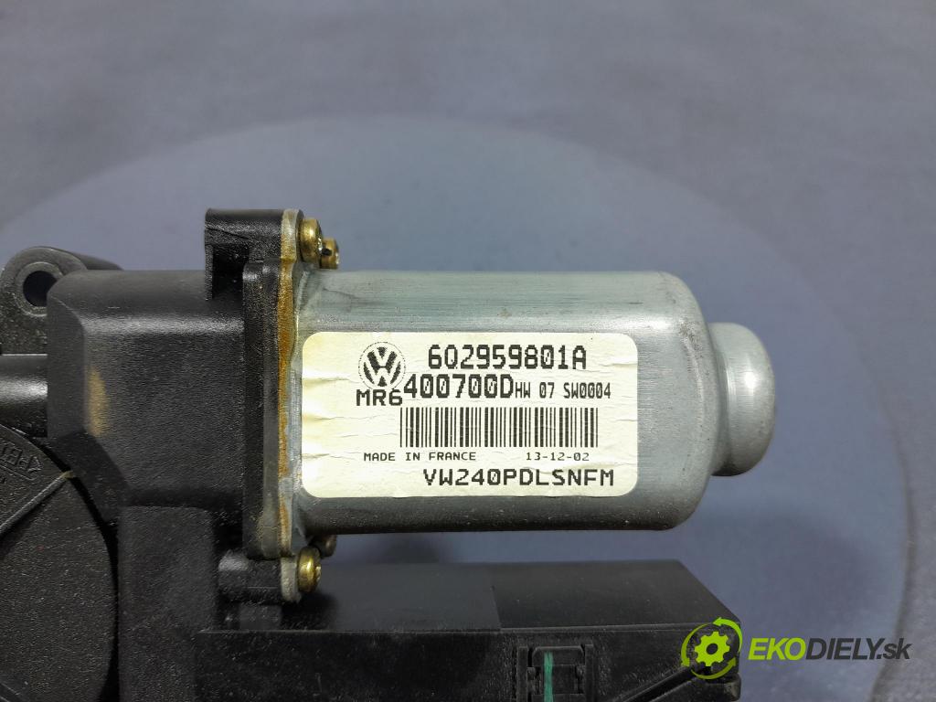 Vw Polo 2003 mechanizmus okna Okná: Predné v pravo: 602959801A