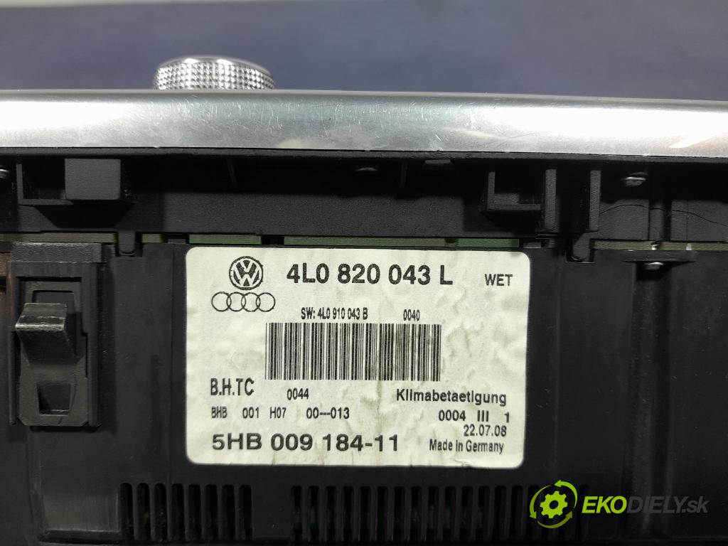 Audi Q7 2008 prepínač Klimatizácia: Prúd vzduchu: 4L0820043L