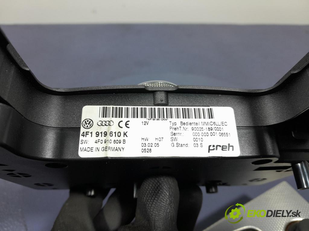 Audi Q7 2008 prepínač Rádio: Navigacia: 4F1919610K