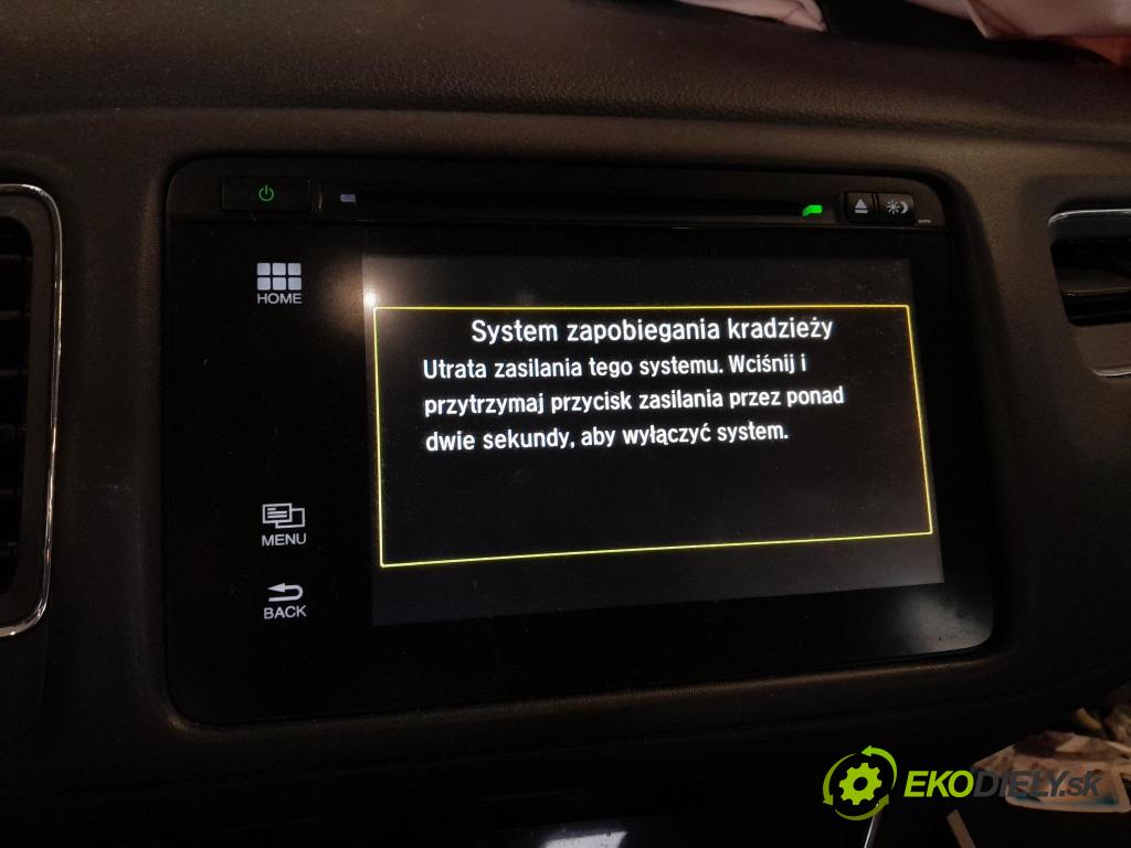 Honda Hr-v 2020 Radio I Navigácia: 39100-T7A-G22-M1