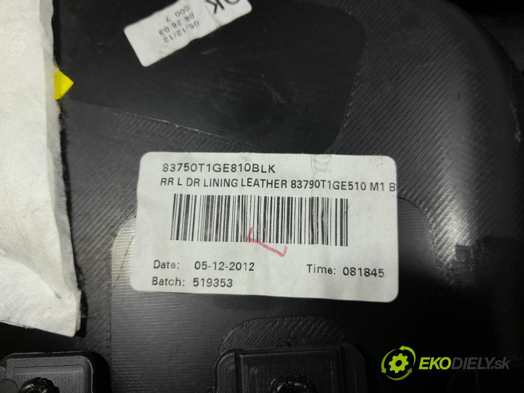 Honda Cr-v 2012 Čalounictví: dvere zad ľavá