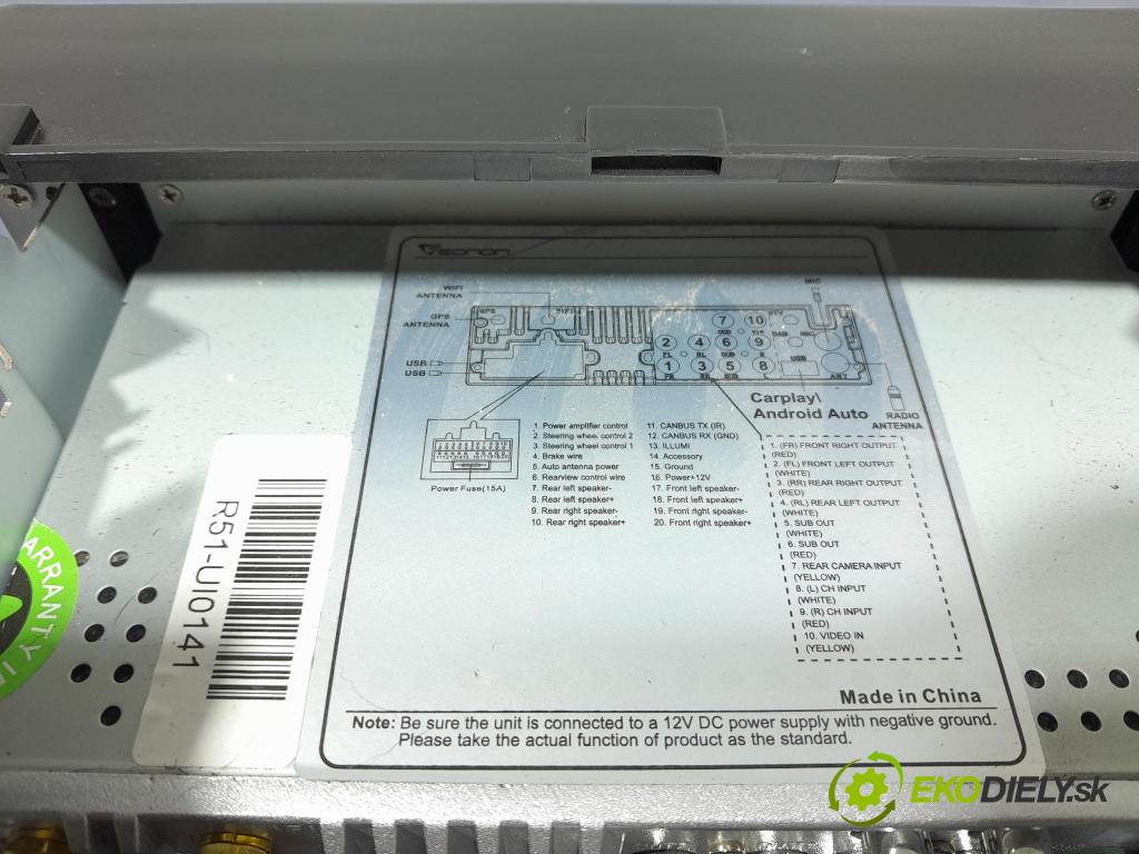 Mazda 3 2007 Radio I Navigace: