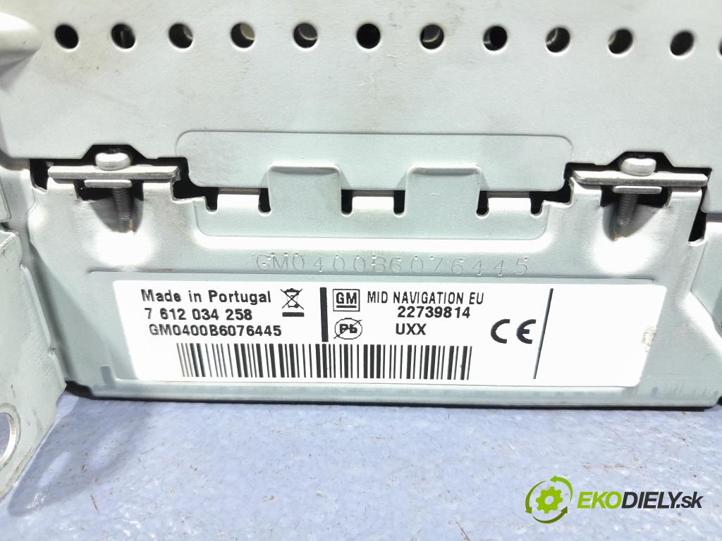 Opel Astra 2011 Radio I Navigace: 22739814