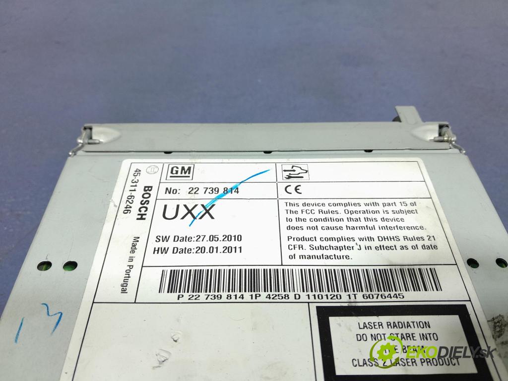 Opel Astra 2011 Radio I Navigace: 22739814