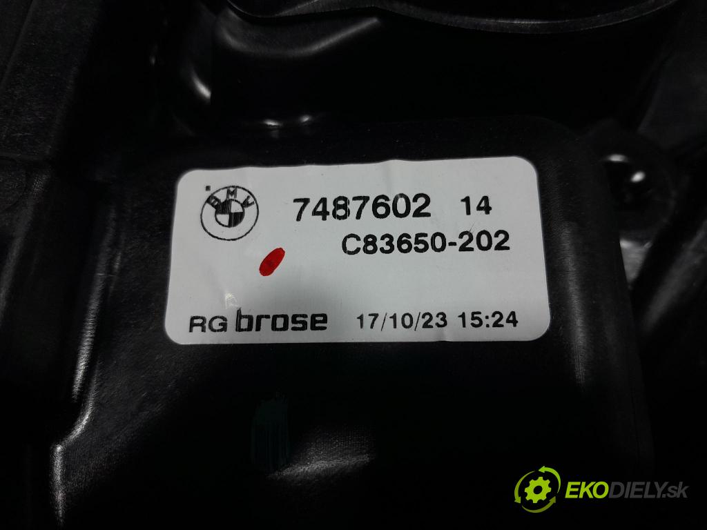 Bmw X3 2023 mechanismus stahování Sklenka: Zad: v pravo: 7487602