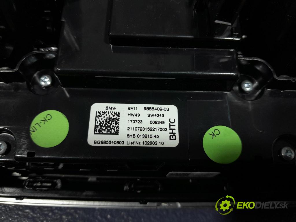 Bmw X3 2023 prepínač Klimatizácia: Prúd vzduchu: 9855409