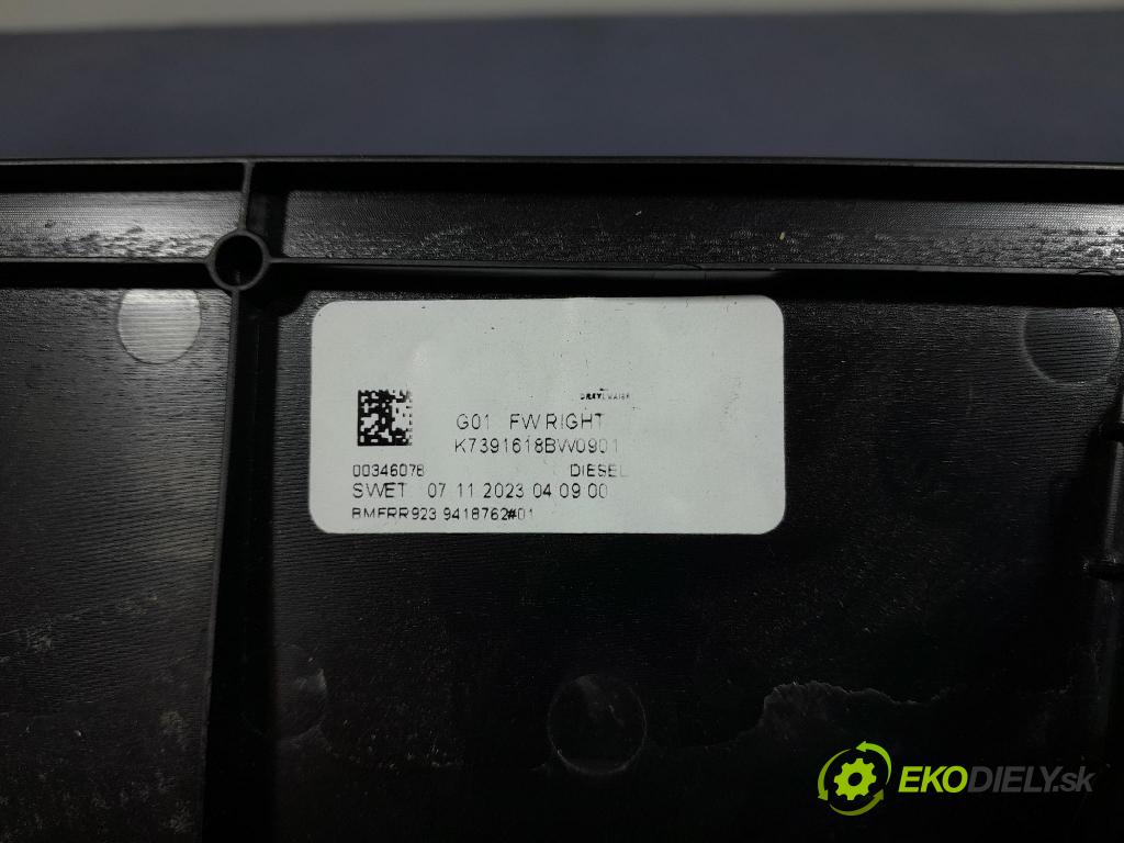 Bmw X3 2023 kryt Plast: Interiéry: 9418762