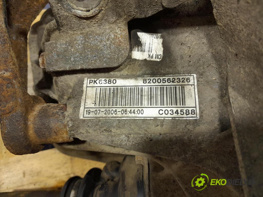 Opel Movano 2006 převodovka Ozubené kola: Manualna PK6380