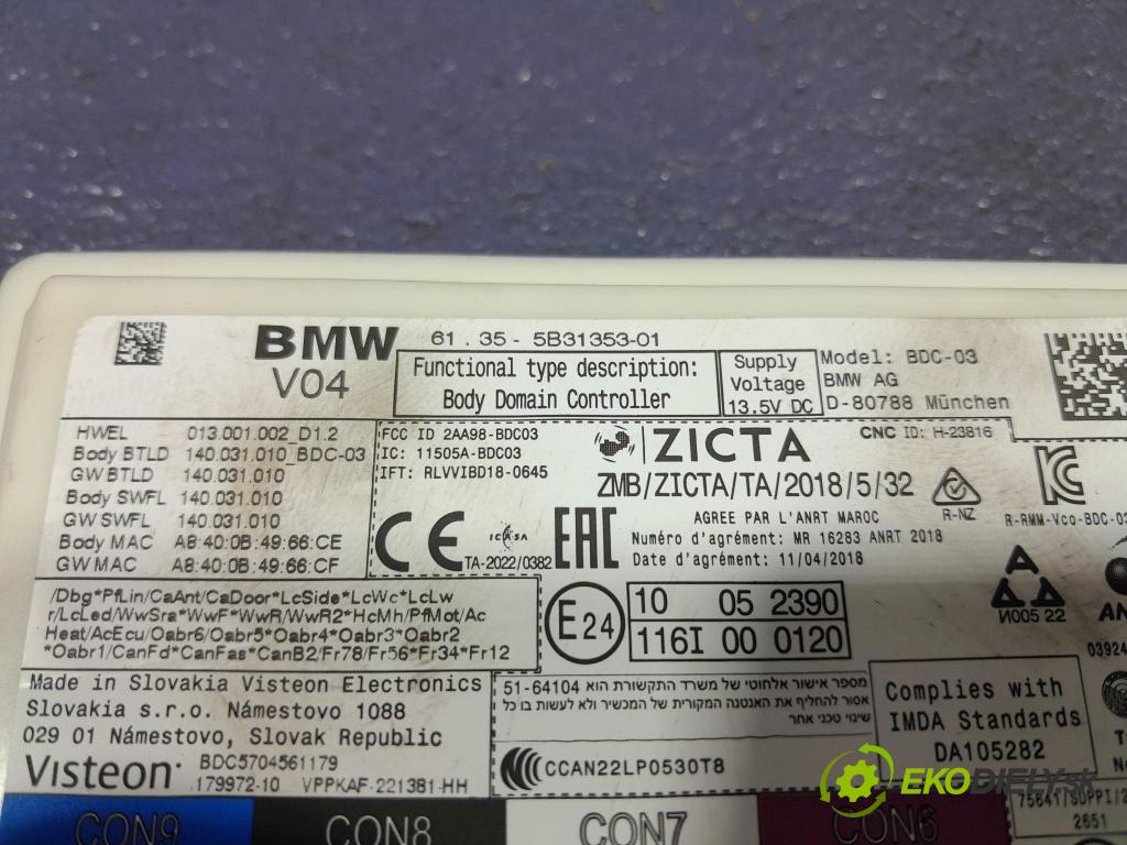 Bmw X3 2023 riadiaca jednotka Komfortu 5B31353
