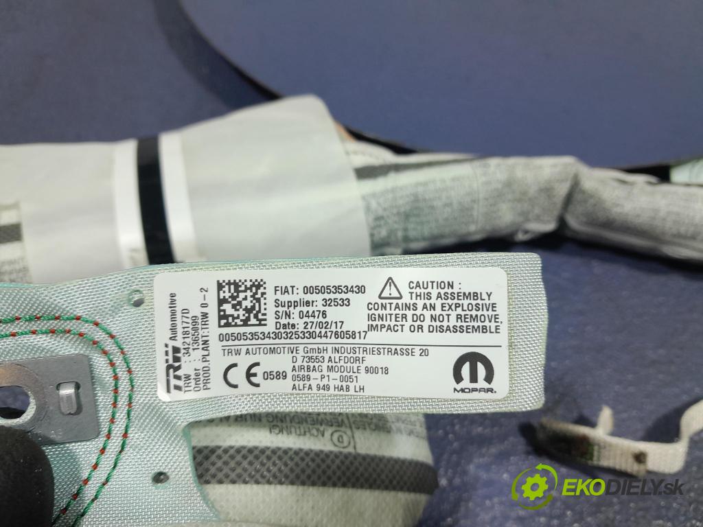 Alfa romeo Stelvio 2017 Airbag: clona x 00505353430