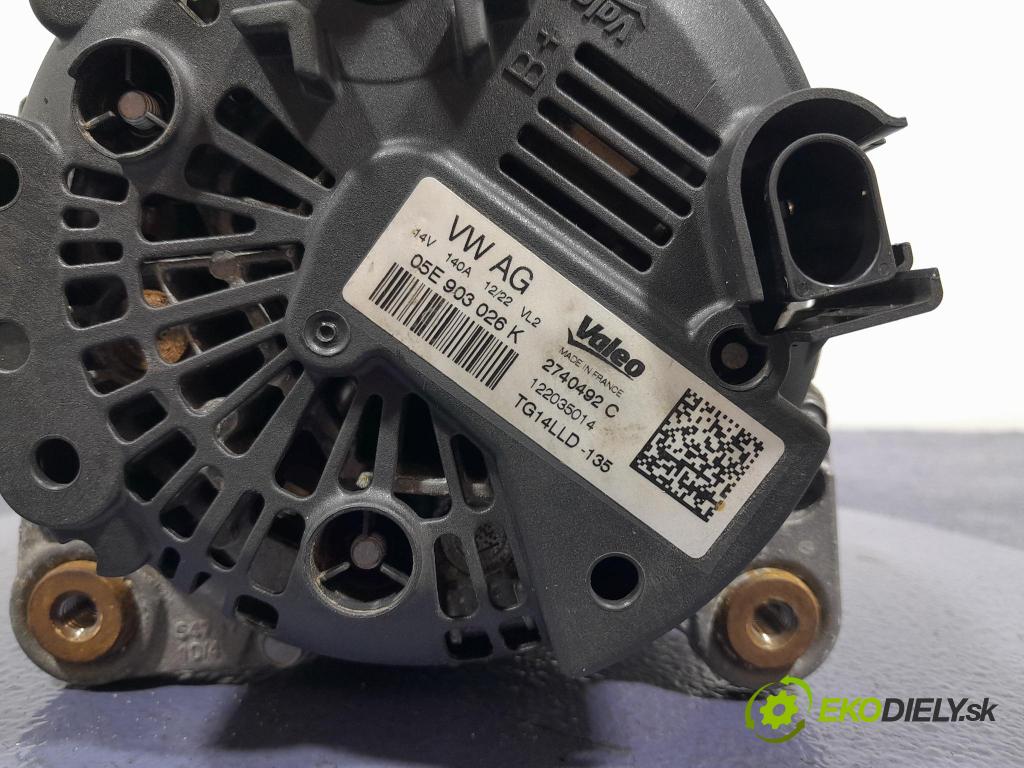 Skoda Kamiq 2022 Alternator 05E903026K