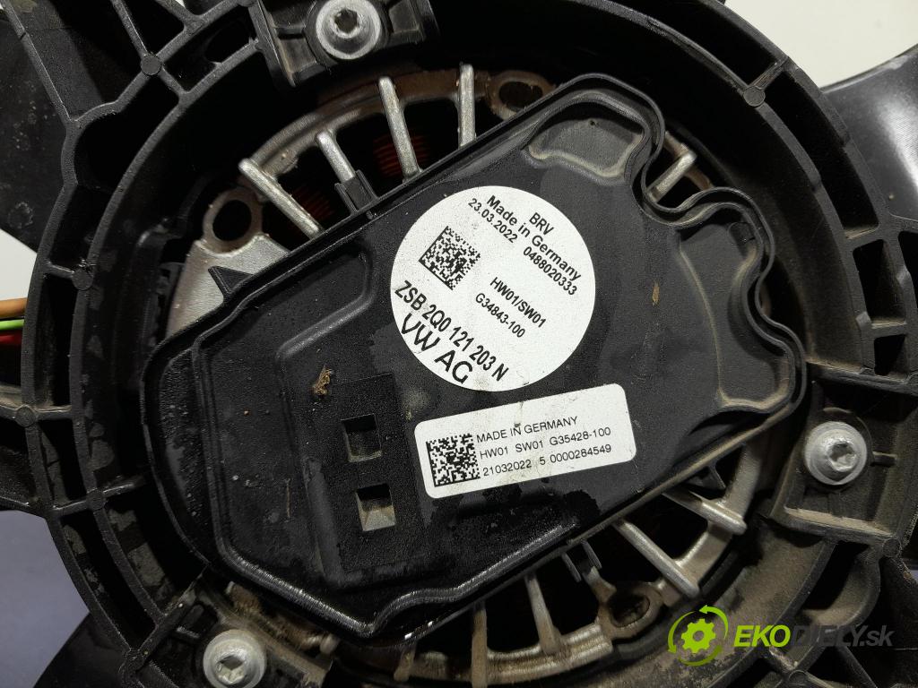 Skoda Kamiq 2022 Ventilátor Chladič: 2Q0121207J