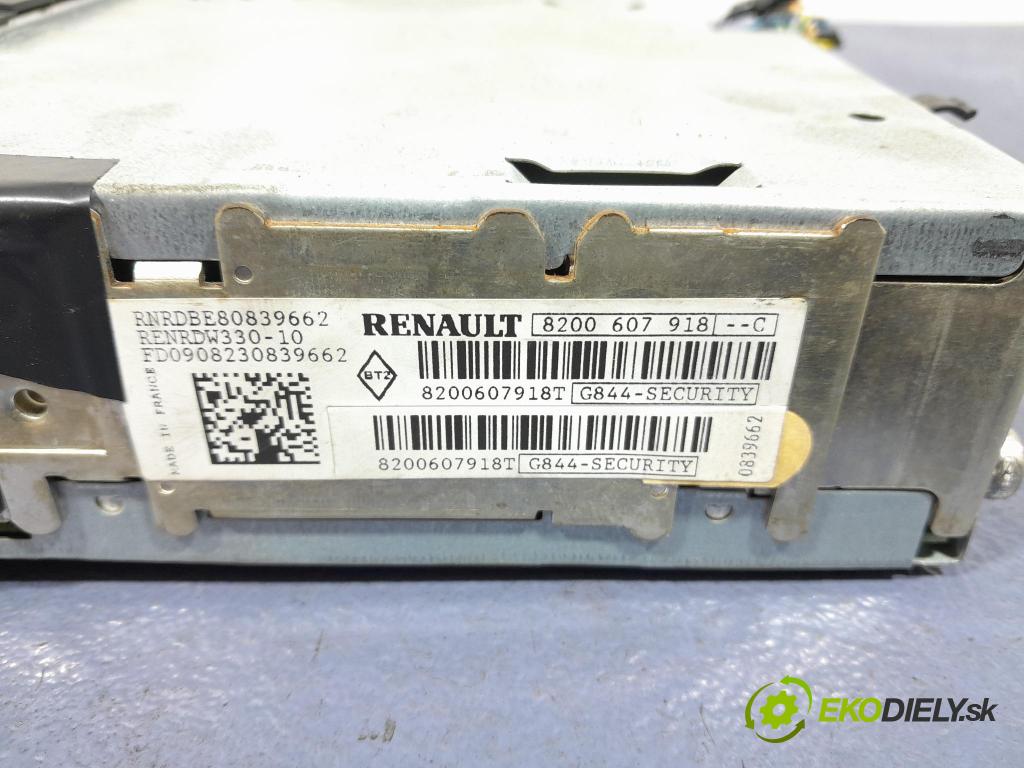 Renault Scenic 2008 Radio I Navigace: 8200607918T