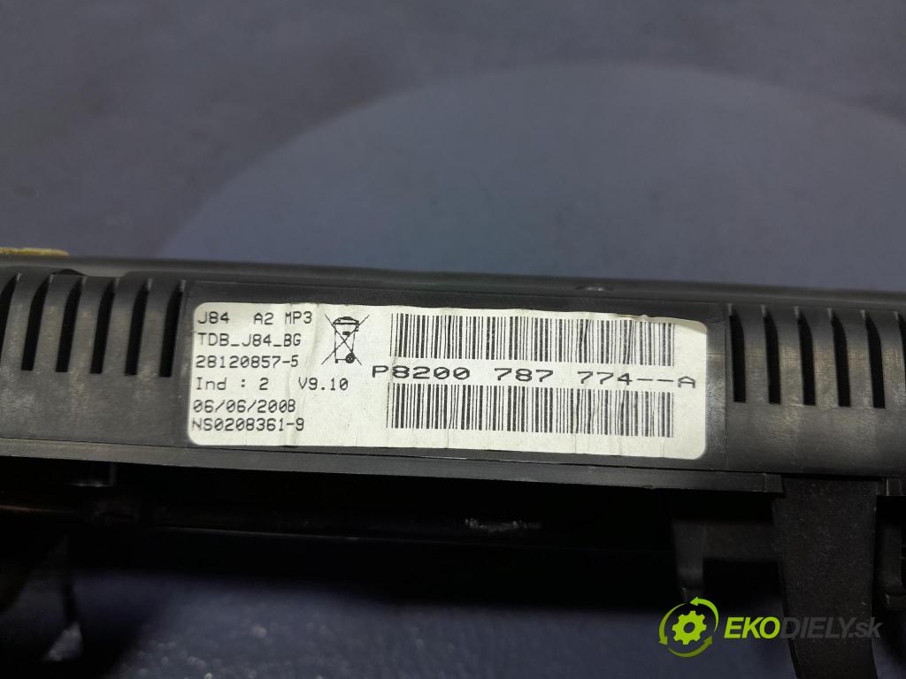 Renault Scenic 2008 Přístrojová deska P8200787774