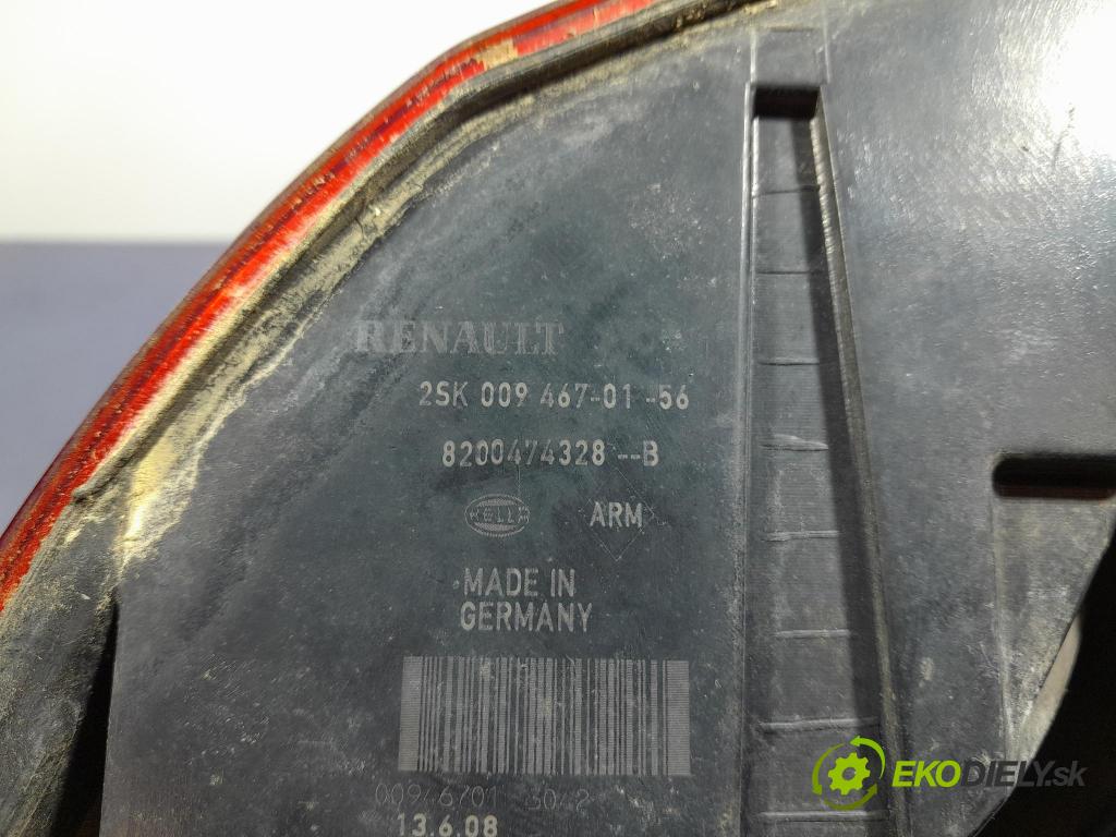 Renault Scenic 2008 světlo Zad: levá Mimo: 8200474328