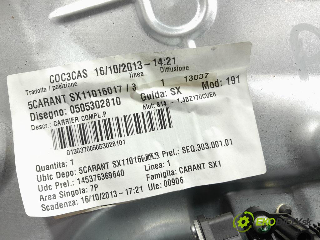 Alfa romeo Giulietta 2013 mechanismus stahování Sklenka: před Levý: 0505302810