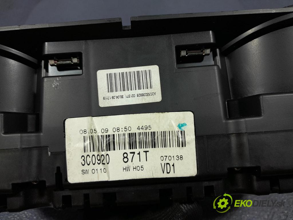 Vw Passat 2009 prístrojovka/ budíky 3C0920871T