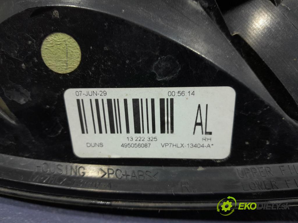 Opel Astra 2007 světlo Zad: Práva: Mimo: 13222325