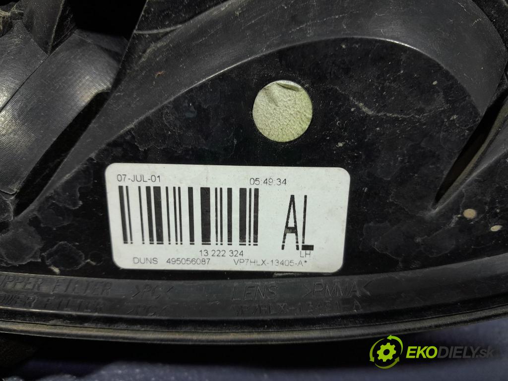 Opel Astra 2007 svetlo / reflektor zad ľavá Vonkajsia: 13222324