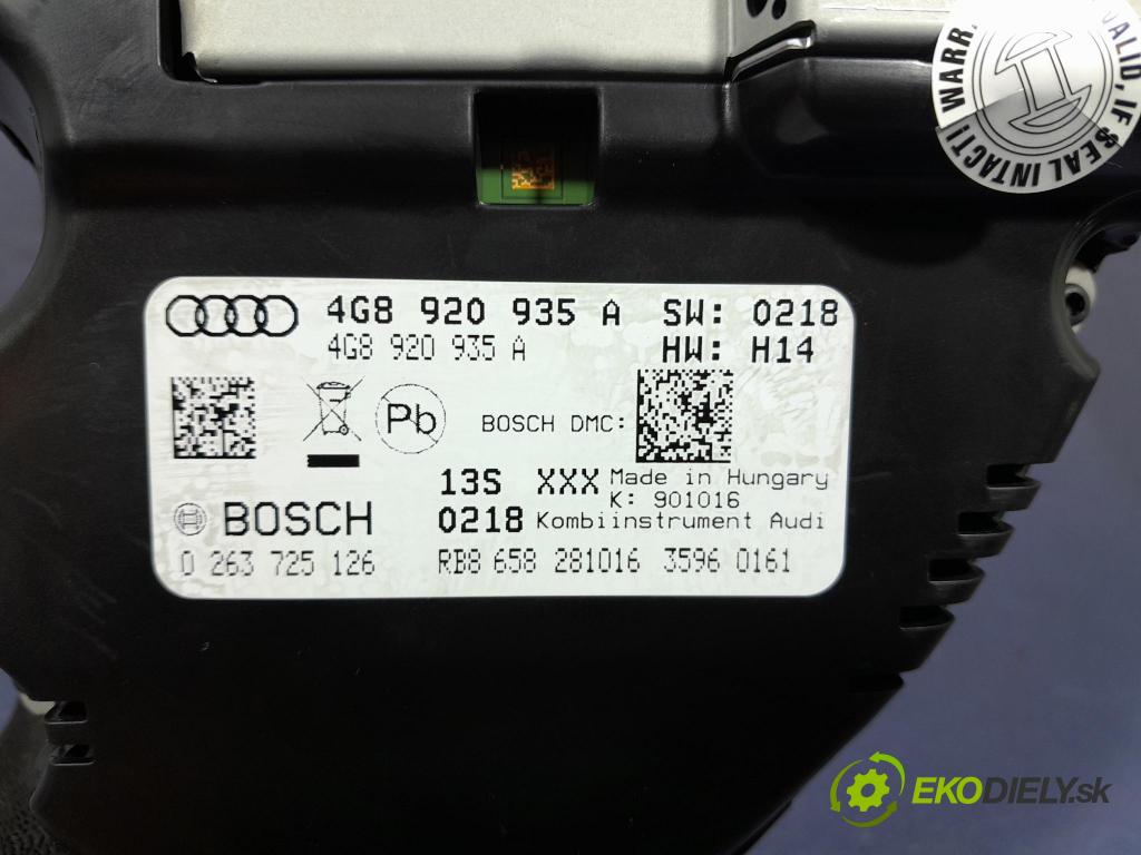Audi A6 2016 Přístrojová deska 4G8920935A